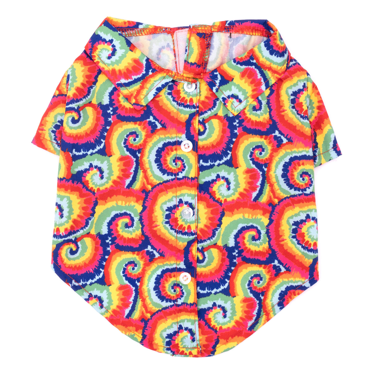 Kaleidoscope Dog Shirt – Polyester, Multicolored, Sizes XS–XXL