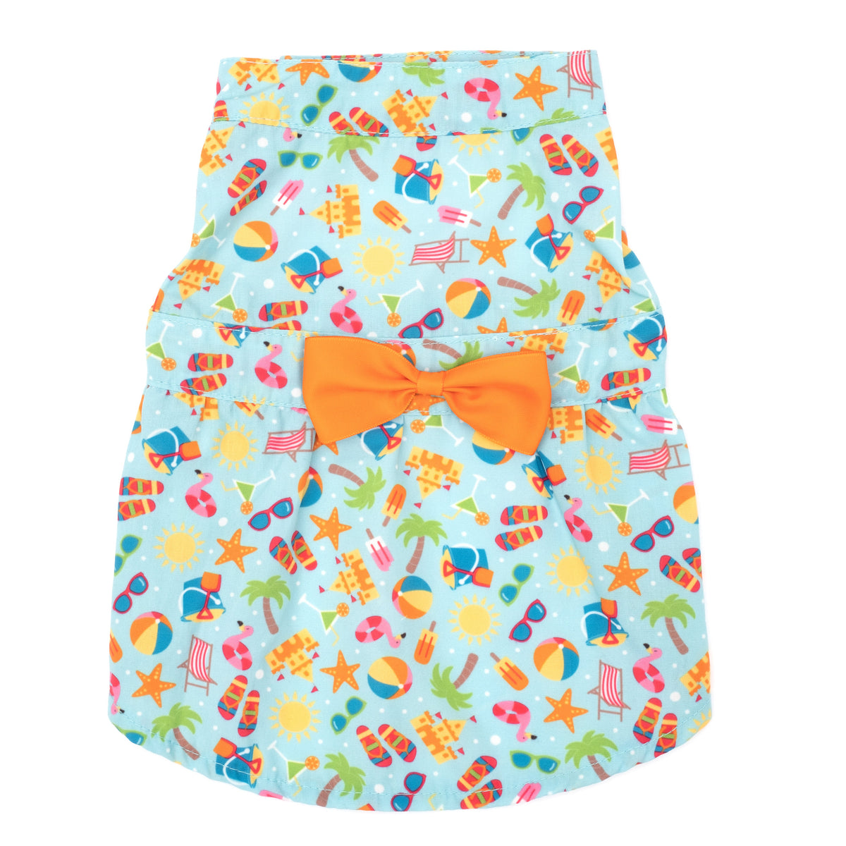 Life's a Beach Dog Dress – Polyester, Mint Green, Sizes XS–XXL