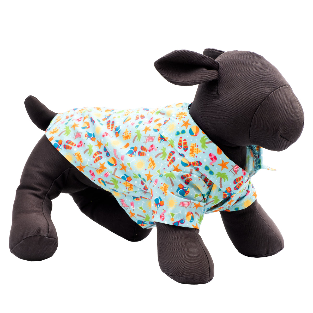 Life's a Beach Dog Shirt – Polyester, Mint Green, Sizes XS–XXL