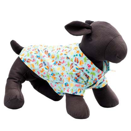 Life's a Beach Dog Shirt – Polyester, Mint Green, Sizes XS–XXL