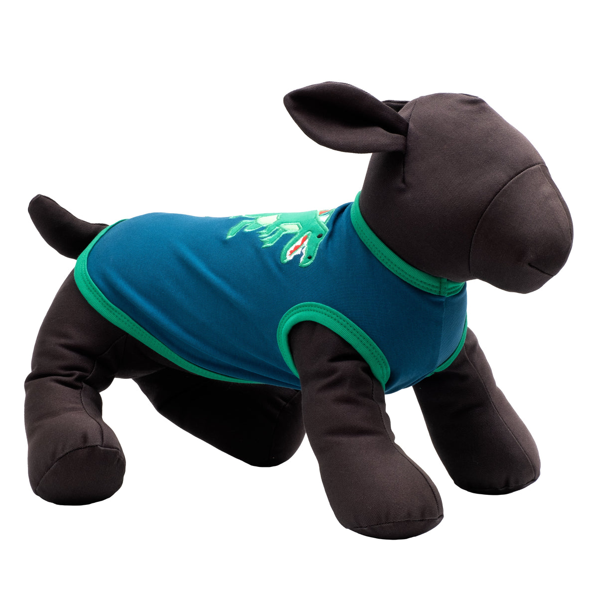 Dino Dog Tank Top – Cotton, Navy, Sizes XS–XXL