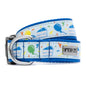Birthday Dog Collar – Blue & Pink, Sizes XS–XL