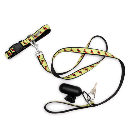 Chili Pepper Dog Collar – Lime, Sizes XS–XL
