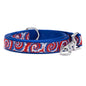 Kaleidoscope Dog Leash – Multicolored & Red/White/Blue, Sizes S, L