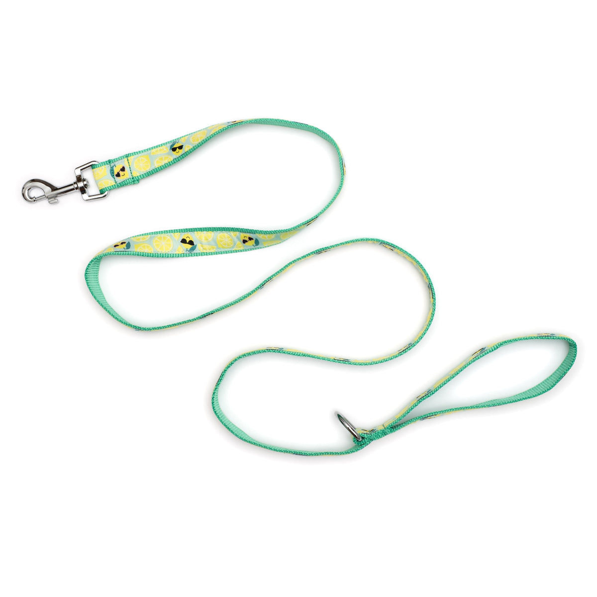 Lemons Dog Leash – Mint Green, Sizes S, L