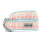 Mermaid Scale Nylon Dog Collar in pink, product view 4