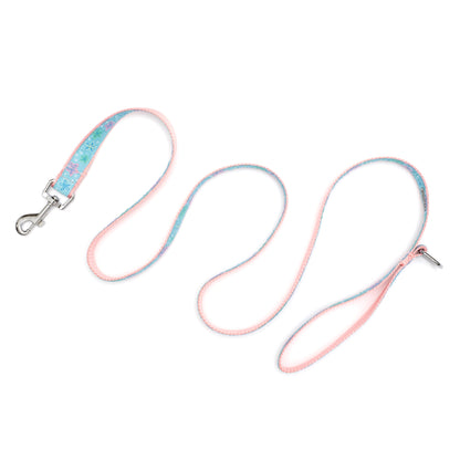 Starfish Floral Dog Leash – Blue, Sizes S, L