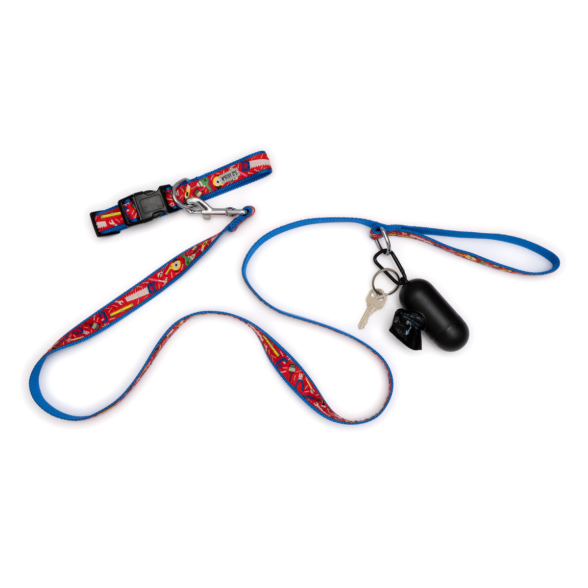 Tools Dog Leash – Red, Sizes S, L