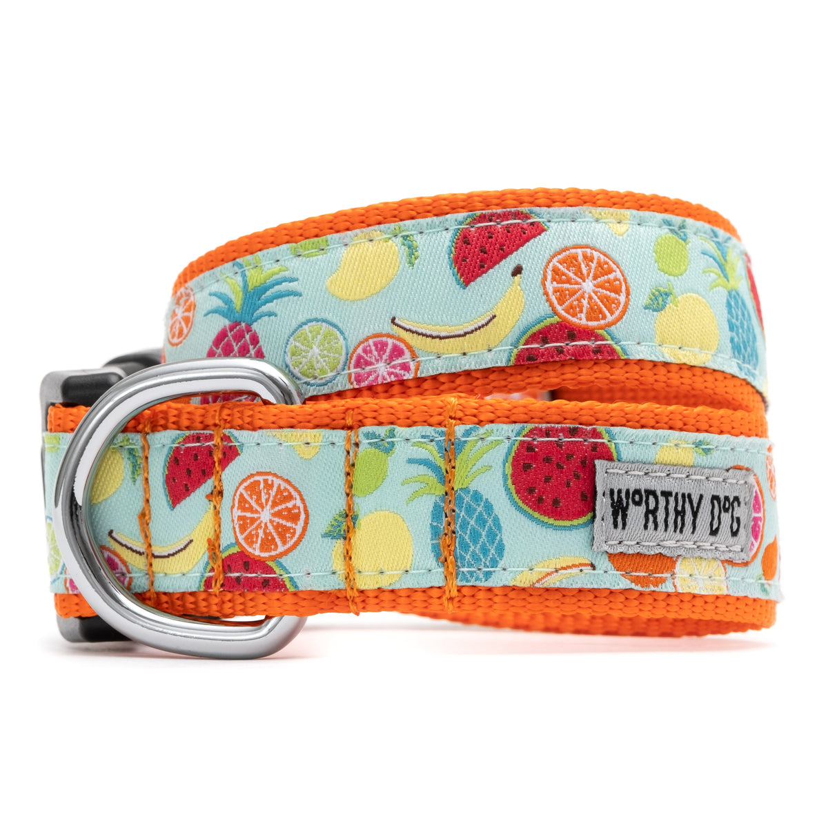 Tutti Frutti Dog Collar – Blue, Sizes XS–XL