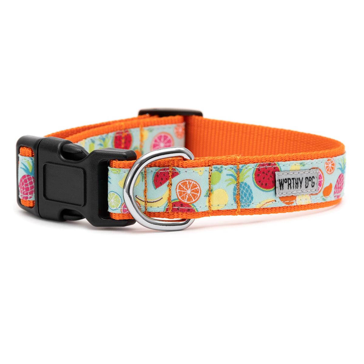 Tutti Frutti Dog Collar – Blue, Sizes XS–XL