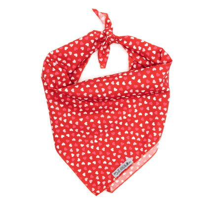 Cupid Dog Bandana – Polyester, Red, Sizes S, L