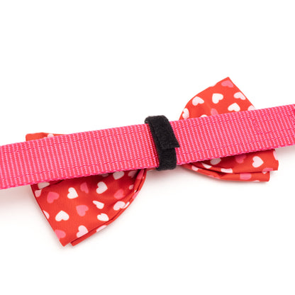 Cupid Dog Bow Tie – Polyester, Red, Sizes S, L