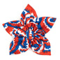 Kaleidoscope Dog Flower – Polyester, Multicolored & Red/White/Blue, Sizes S, L
