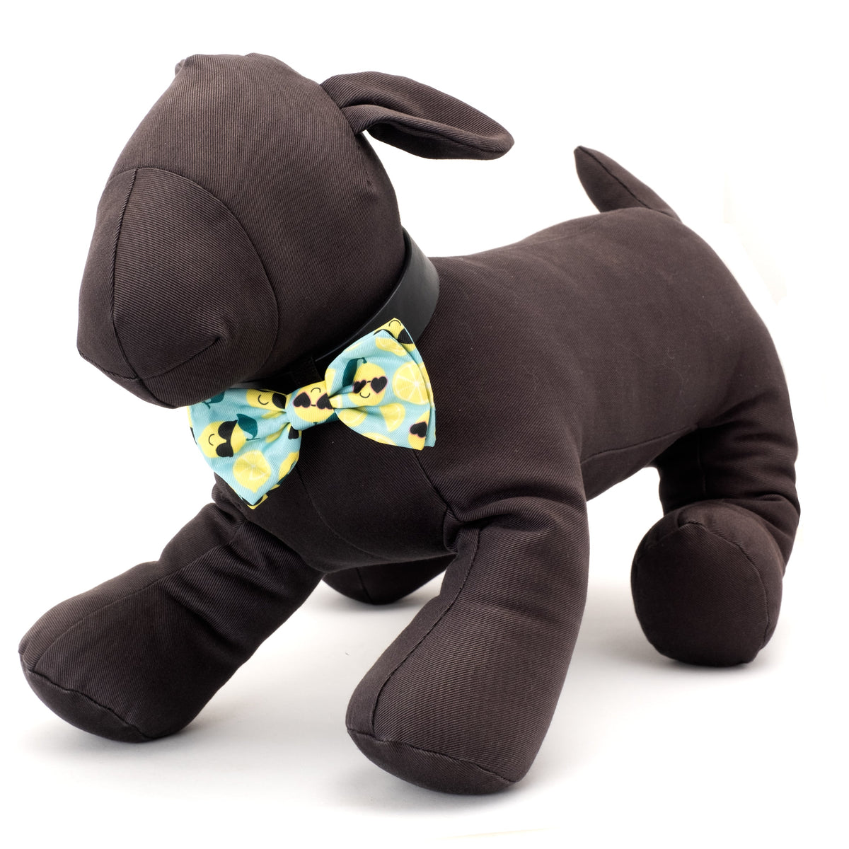 Lemons Dog Bow Tie – Polyester, Mint Green, Sizes S, L