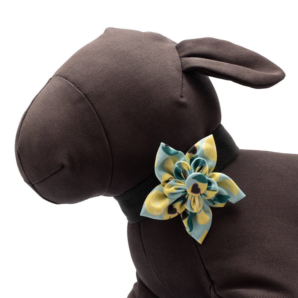 Lemons Dog Flower – Polyester, Mint Green, Sizes S, L