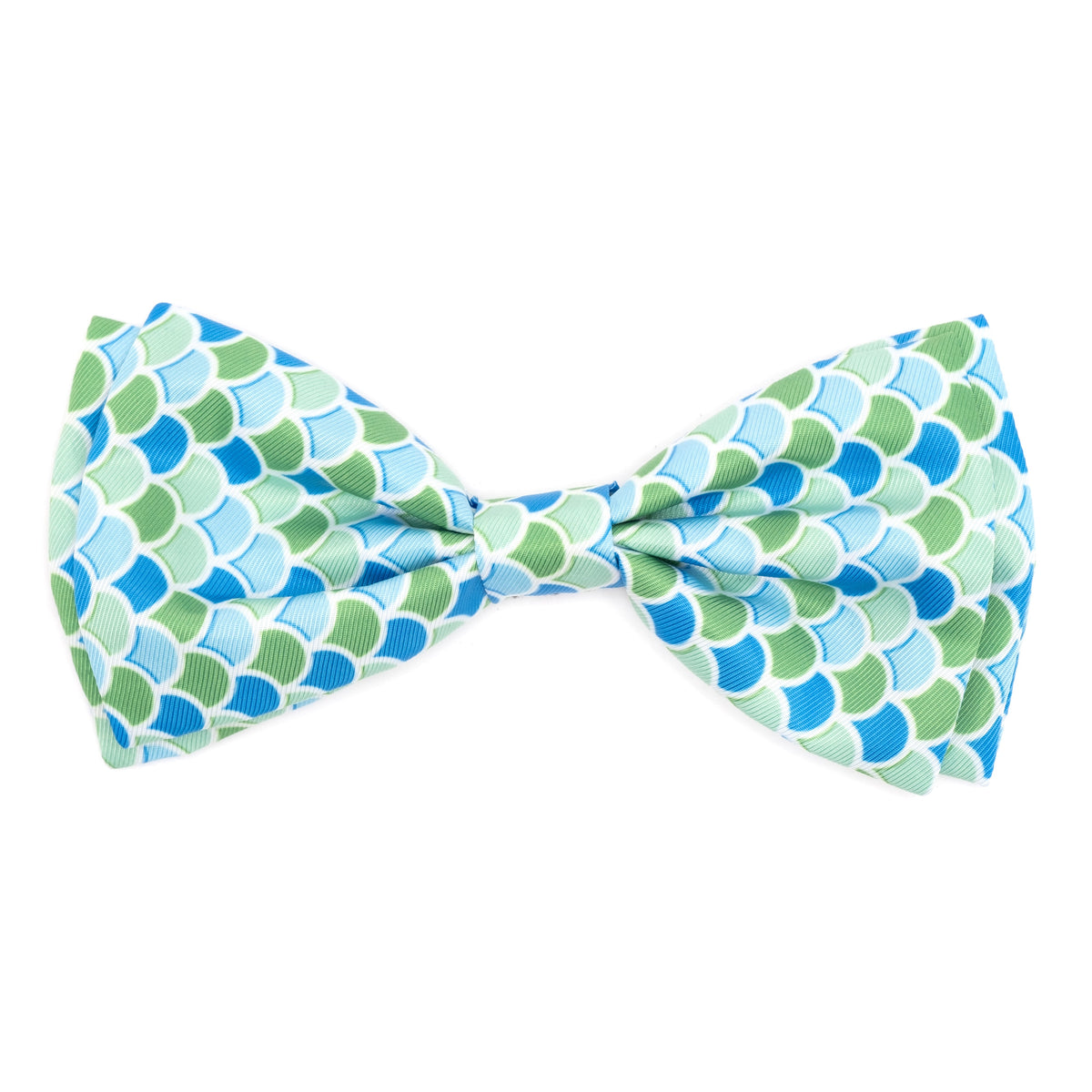 Mermaid Dog Bow Tie – Polyester, Blue, Sizes S, L