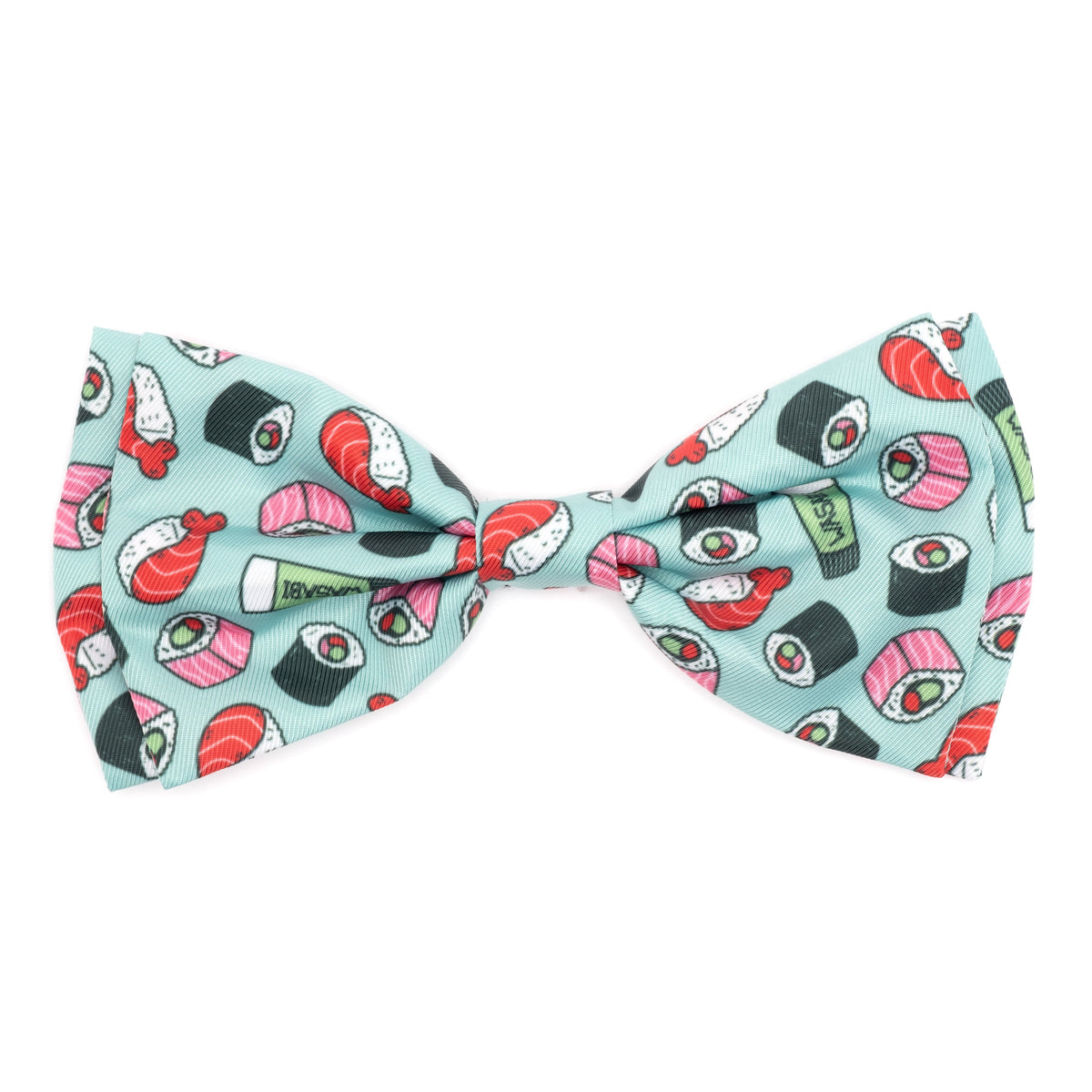 Sushi Dog Bow Tie – Polyester, Mint Green, Sizes S, L