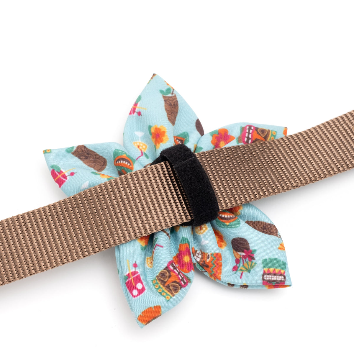 Tiki Time Dog Flower – Polyester, Blue, Sizes S, L