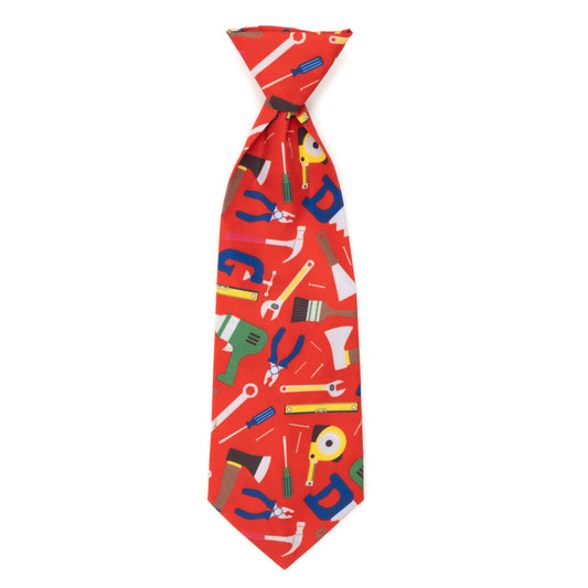 Tools Dog Neck Tie – Polyester, Red, Sizes S, L
