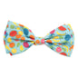 Tutti Frutti Dog Bow Tie – Polyester, Blue, Sizes S, L