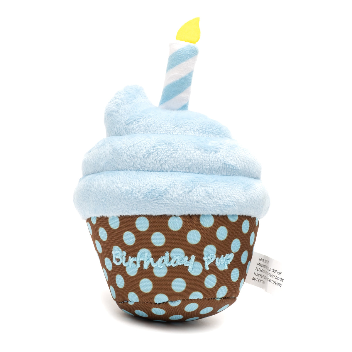 Birthday Pup Dog Toy – Blue & Pink, Size One Size