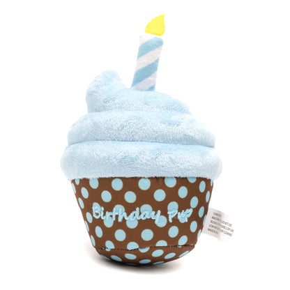 Birthday Pup Dog Toy – Blue & Pink, Size One Size