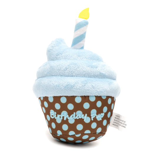 Birthday Pup Dog Toy – Blue & Pink, Size One Size