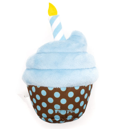 Birthday Pup Dog Toy – Blue & Pink, Size One Size
