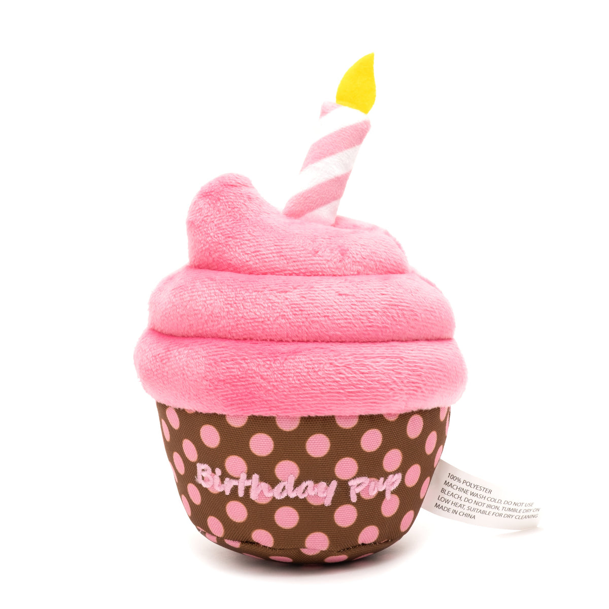 Birthday Pup Dog Toy – Blue & Pink, Size One Size