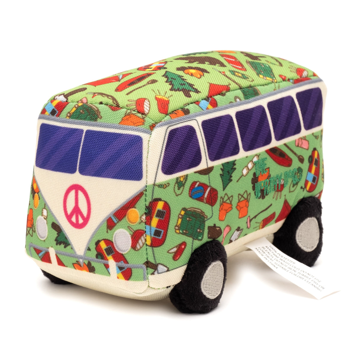 Happy Camper Dog Toy – Multicolored, Size One Size