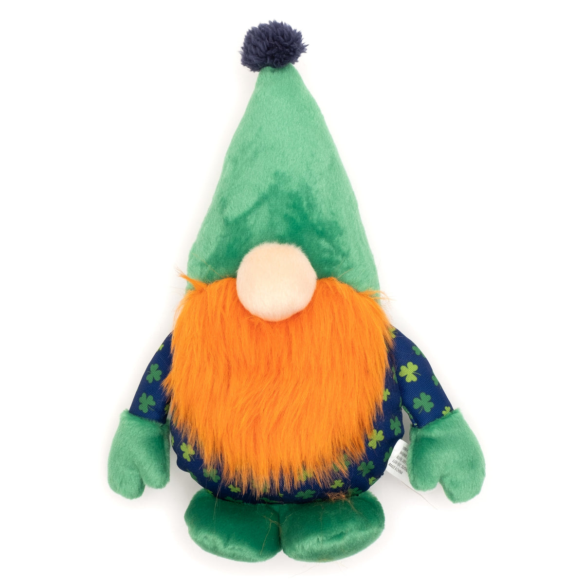 Luck O' the Irish Gnome Dog Toy – Green, Sizes S, L