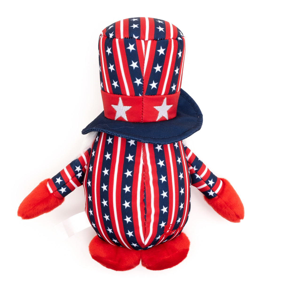 Uncle Sam Gnome Dog Toy – Red/White/Blue, Sizes S, L