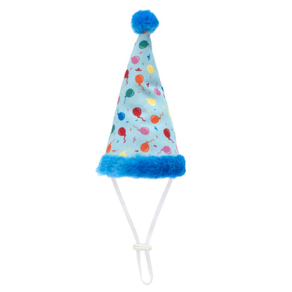 Birthday Party Dog Hat – Nylon, Blue & Pink, Sizes S, L