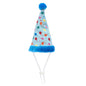 Birthday Party Dog Hat – Nylon, Blue & Pink, Sizes S, L