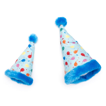 Birthday Party Dog Hat – Nylon, Blue & Pink, Sizes S, L