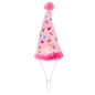 Birthday Party Dog Hat – Nylon, Blue & Pink, Sizes S, L