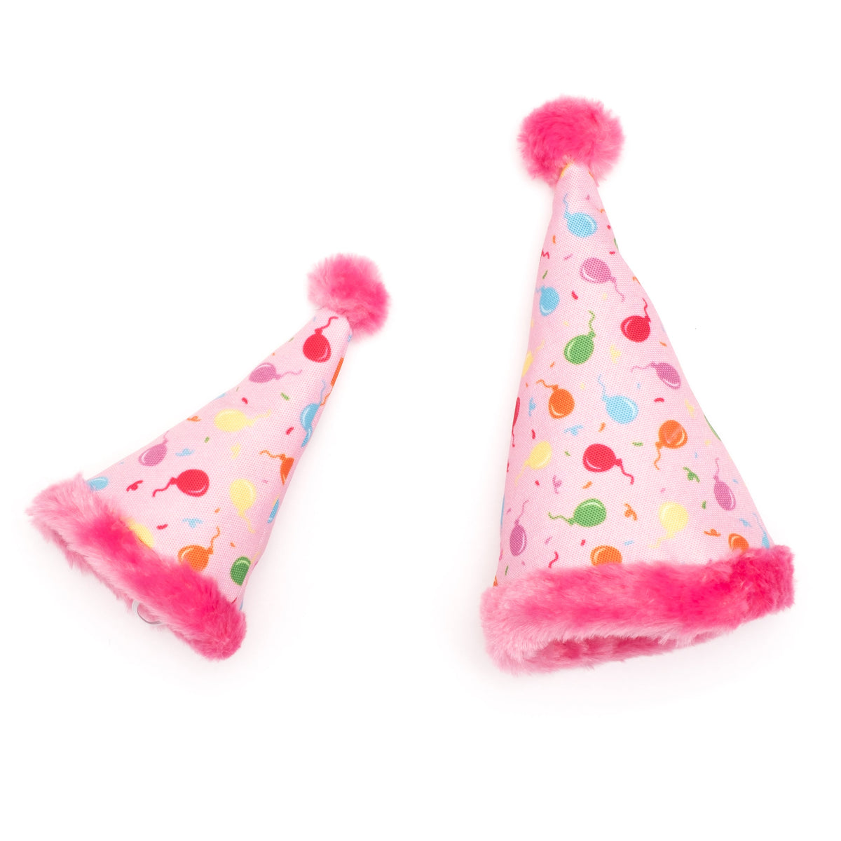 Birthday Party Dog Hat – Nylon, Blue & Pink, Sizes S, L