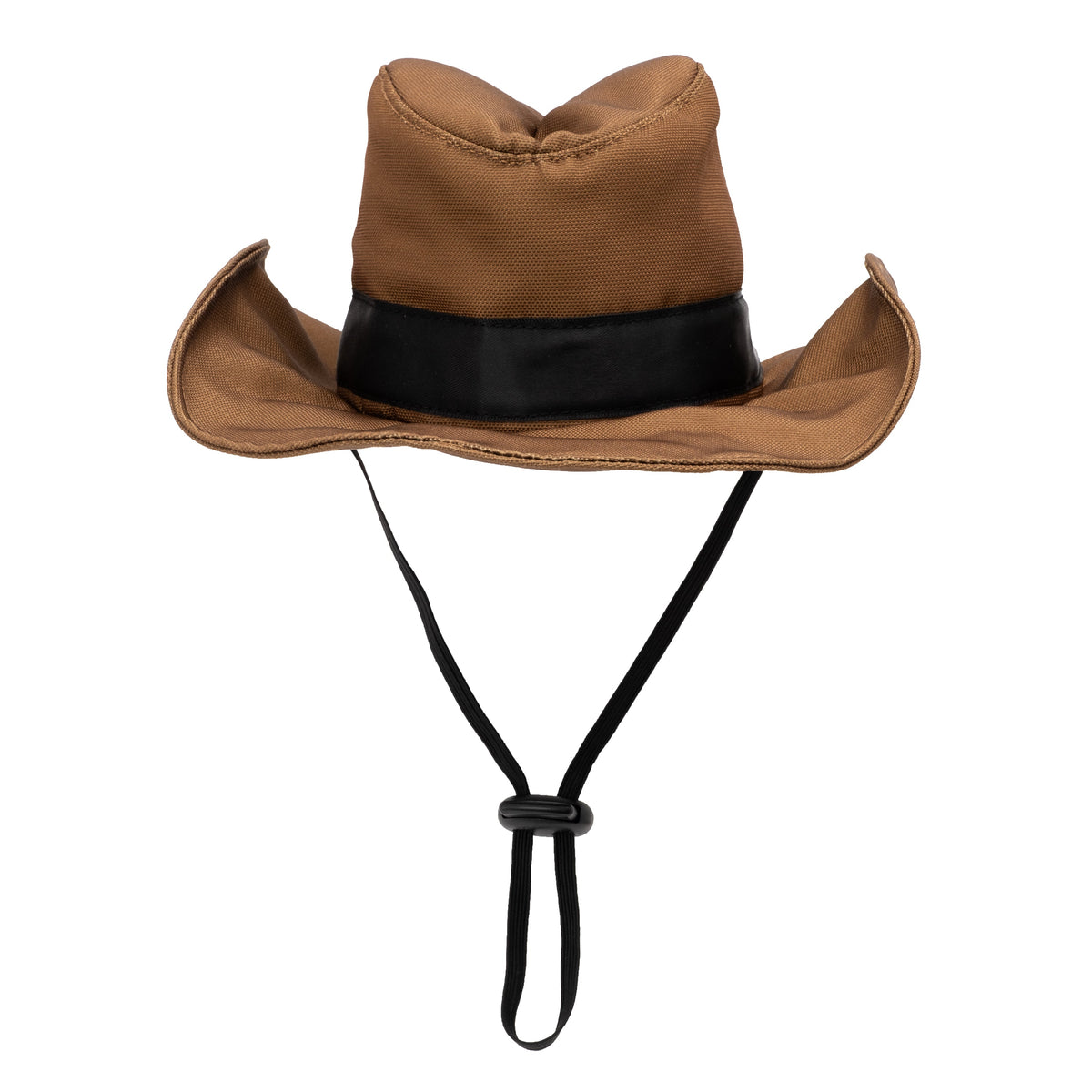 Cowboy Party Dog Hat – Nylon, Brown & Pink, Sizes S, L
