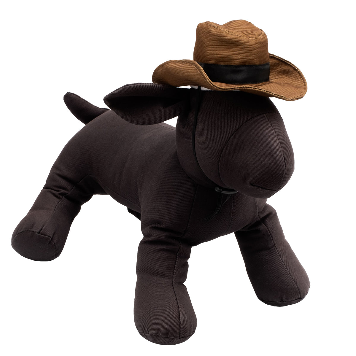 Cowboy Party Dog Hat – Nylon, Brown & Pink, Sizes S, L