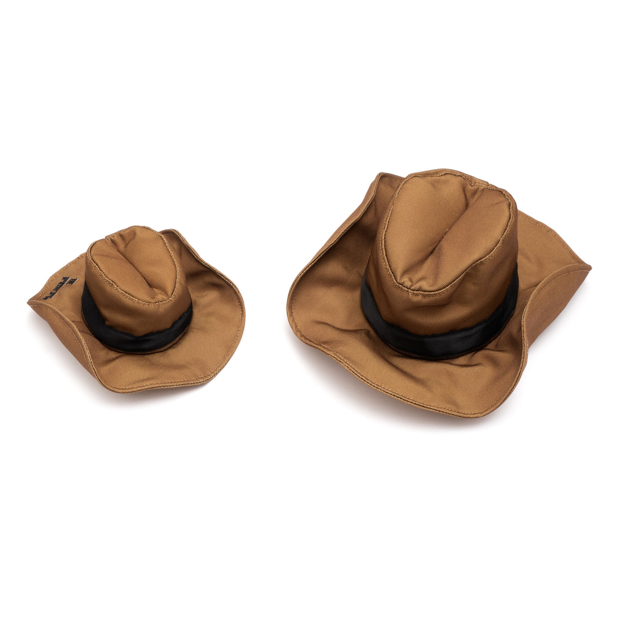 Cowboy Party Dog Hat – Nylon, Brown & Pink, Sizes S, L