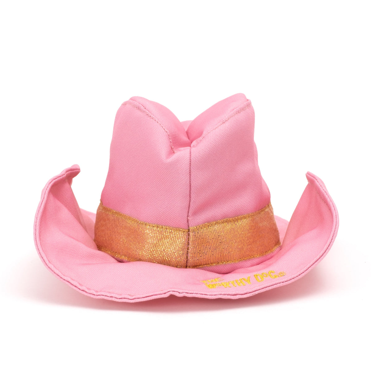 Cowboy Party Dog Hat – Nylon, Brown & Pink, Sizes S, L