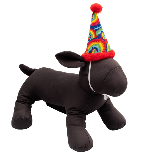 Party Hearty Party Dog Hat – Nylon, Multicolored, Sizes S, L