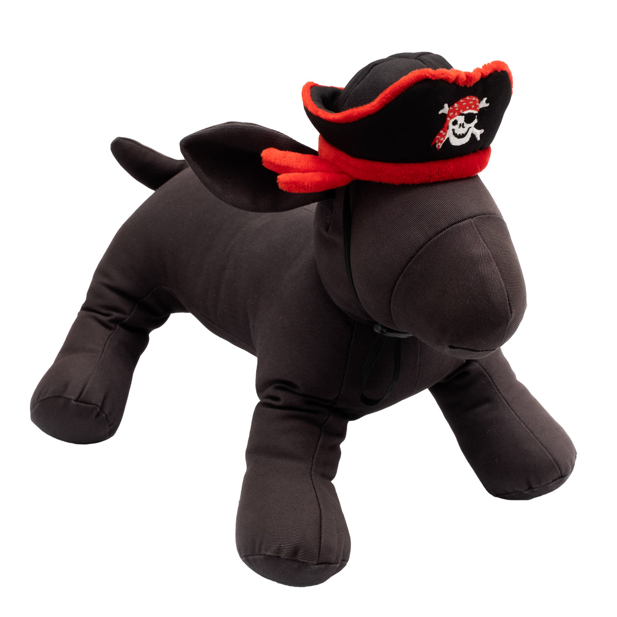 Pirate Party Dog Hat – Nylon, Black, Sizes S, L