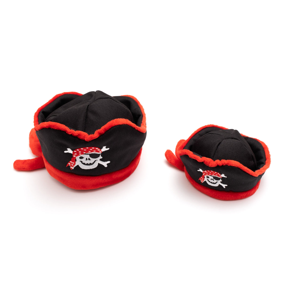 Pirate Party Dog Hat – Nylon, Black, Sizes S, L