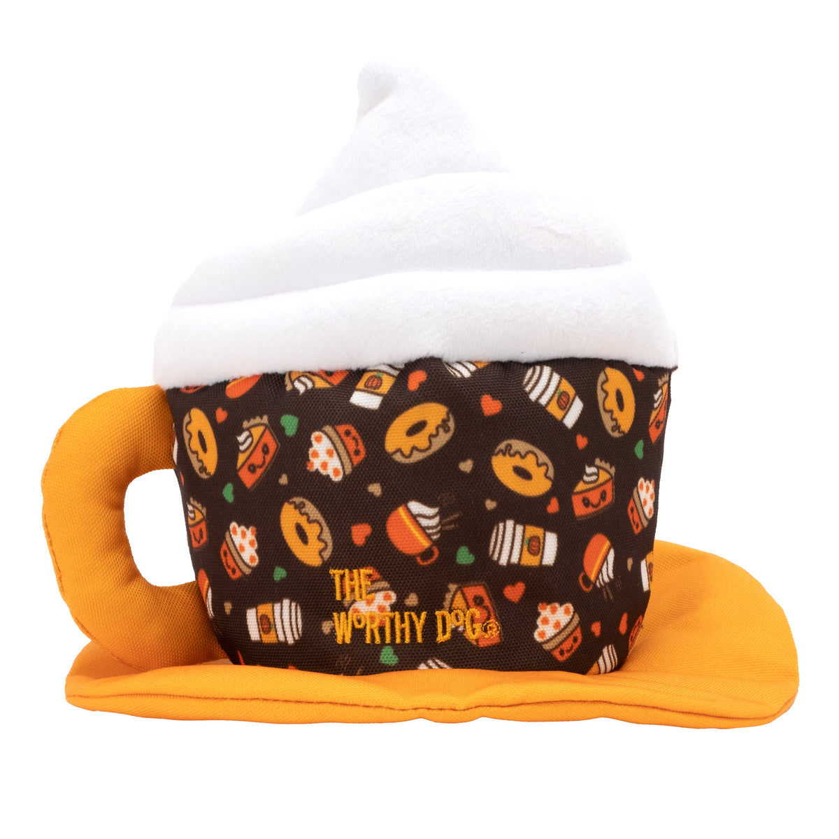 Pumpkin Spice Party Dog Hat – Nylon, Brown, Sizes S, L