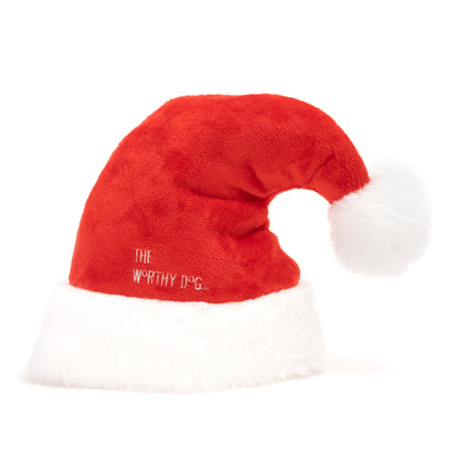 Ho Ho Ho Party Dog Hat – Polyester, Red, Sizes S, L