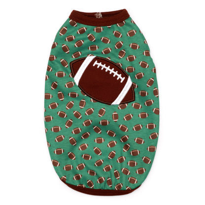 Game On Dog Tank Top – Cotton, Green, Sizes XS–XXL