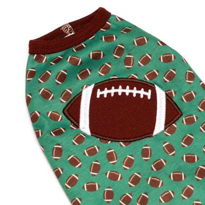 Game On Dog Tank Top – Cotton, Green, Sizes XS–XXL