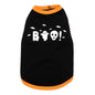 Glow in the Dark Boo! Dog Tank Top – Cotton, Black, Sizes XS–XXL