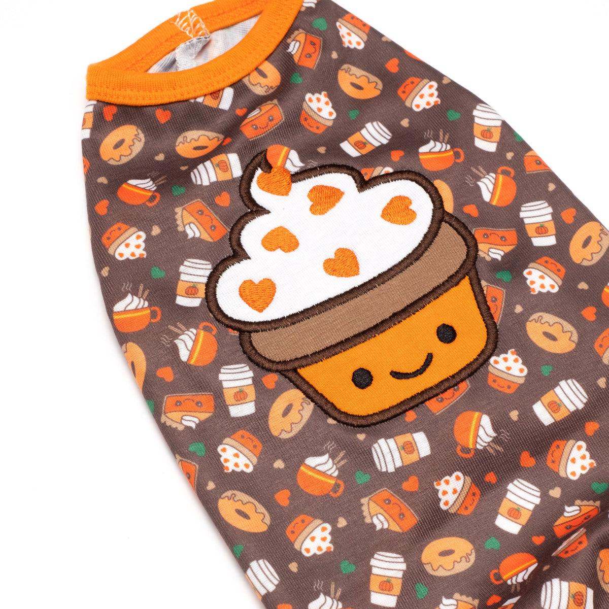 Pumpkin Spice Dog Tank Top – Cotton, Brown, Sizes XS–XXL
